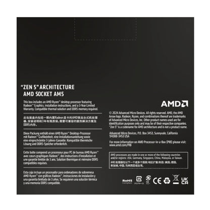 AMD Ryzen 5 9600X 12-Core 5.4 GHz AM5 CPU – Grey