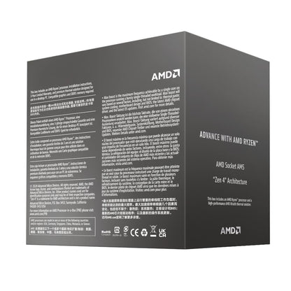 AMD Ryzen 5 8400F x4nm TSMC AM5 CPU; 6 Core/12 Thread Base Clock 4.2GHz; Max Boost Clock 4.7GHz;16MB Cache; BOX