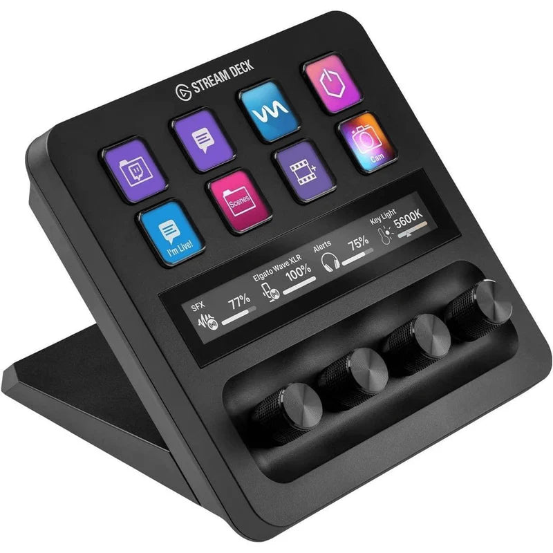 Elgato Stream Deck Plus - 8 x customizable LCD keys; 4 x 360° encoders with push function; LCD Touch Panel.