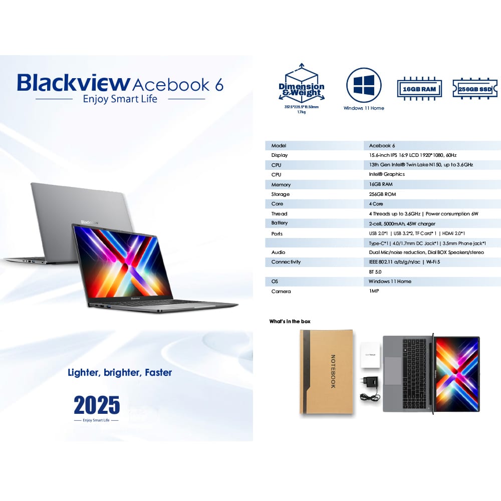 15.6" , INTEL N150, 16/256GB,WIN HOME