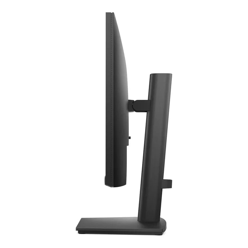 Side profile view of the Black Dell E2425HSM 24" FHD computer monitor with stand on a white background