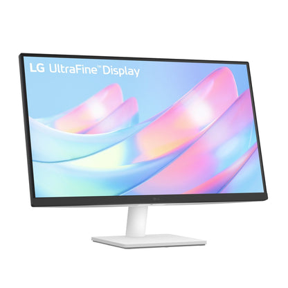 LG UltraFine 27'' 4K UHD IPS Monitor - White; 3840x2160 IPS; White Backpanel; HDMI; Display Port; Tilt Functionality