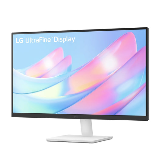 LG UltraFine 27'' 4K UHD IPS Monitor - White; 3840x2160 IPS; White Backpanel; HDMI; Display Port; Tilt Functionality