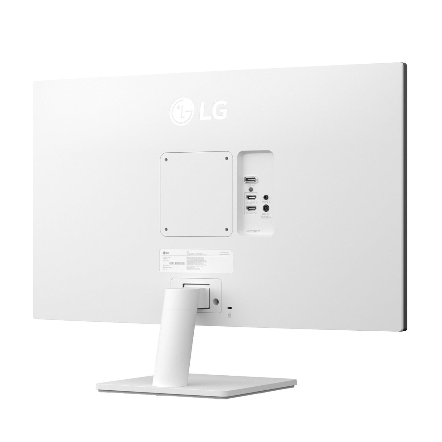 LG UltraFine 27'' 4K UHD IPS Monitor - White; 3840x2160 IPS; White Backpanel; HDMI; Display Port; Tilt Functionality