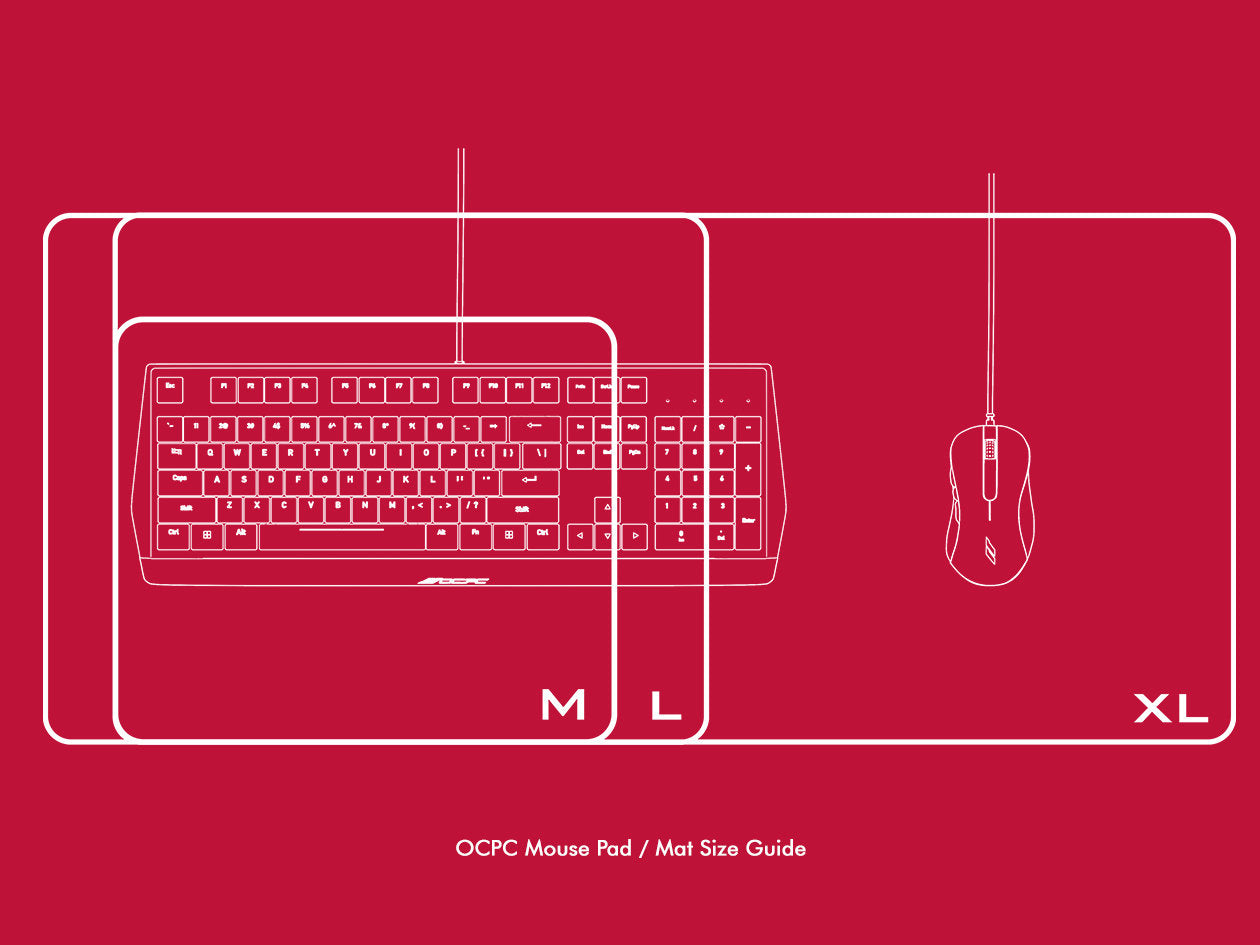 OCPC LTR Gaming Mouse Pad - Brown