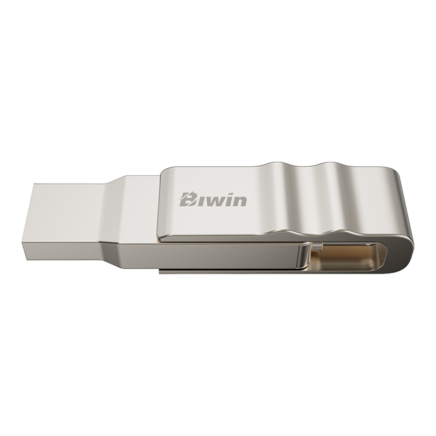 Zinc Alloy USB flash drive with Biwinn logo on a white background