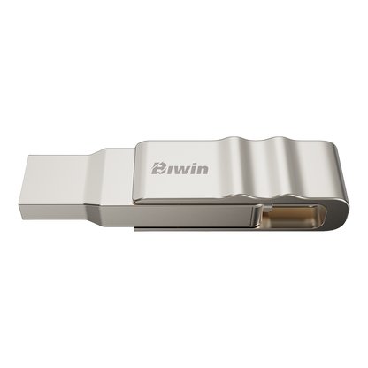 Zinc Alloy USB flash drive with Biwinn logo on a white background