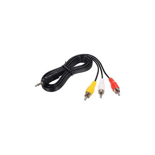 MALE STEREO TO MALE 3 X  RCA 1.5M