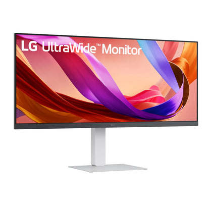 LG UltraWide 34" FHD IPS White Monitor 100Hz USB-C incl Speaker