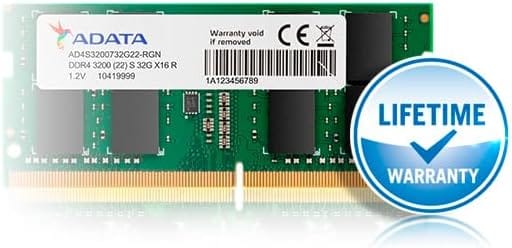 ADATA 8GB DDR4 3200MHz CL22 DIMM Desktop Memory RAM