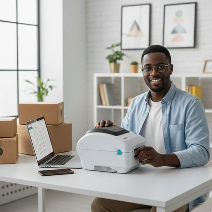 MicroWorld 470B Thermal Label Printer, Direct Thermal 108mm Width, USB, LAN/WIFI/Bluetooth