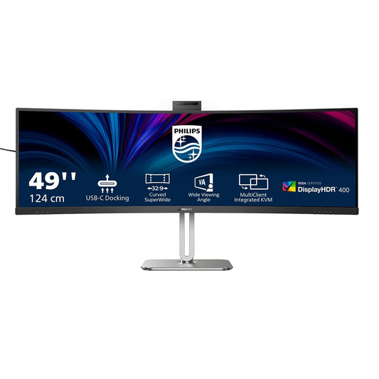 Philips 49B2U5900CH 49-inch curved DQHD monitor front view