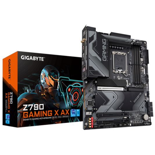 GIGABYTE Motherboard Intel® Z790 Chipset for LGA 1700; 4x DDR5; 3x M2 G4; HDMI/DP; ATX - Wi-Fi 6E 802.11ax