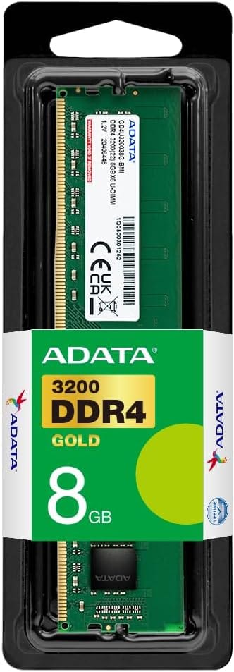 ADATA 8GB DDR4 3200MHz CL22 DIMM Desktop Memory RAM