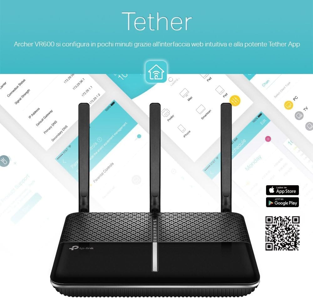 TP-Link Archer VR600 AC1600 Dual-Band VDSL/ADSL Router