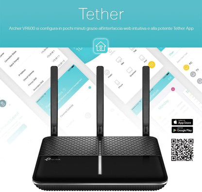 TP-Link Archer VR600 AC1600 Dual-Band VDSL/ADSL Router