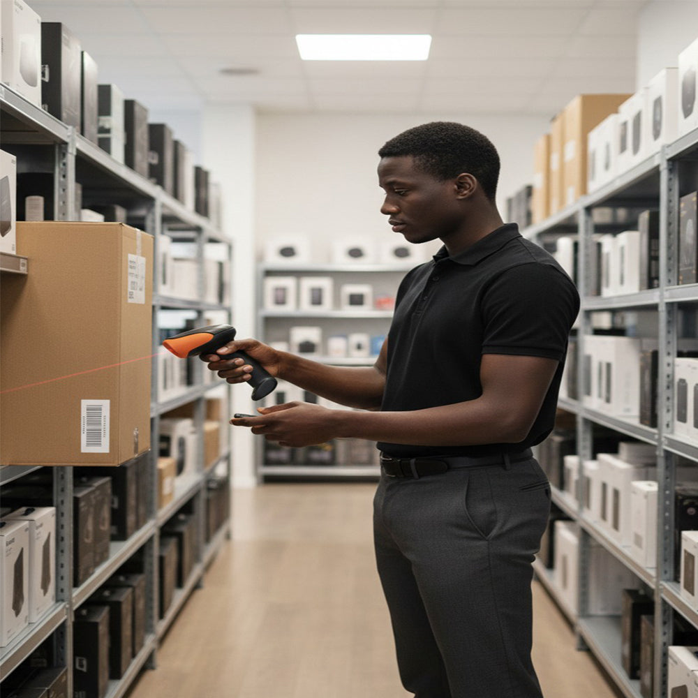 M-Link USB + Wireless 2D Scanner Model 650, Long-Range Barcode Reader, Inventory