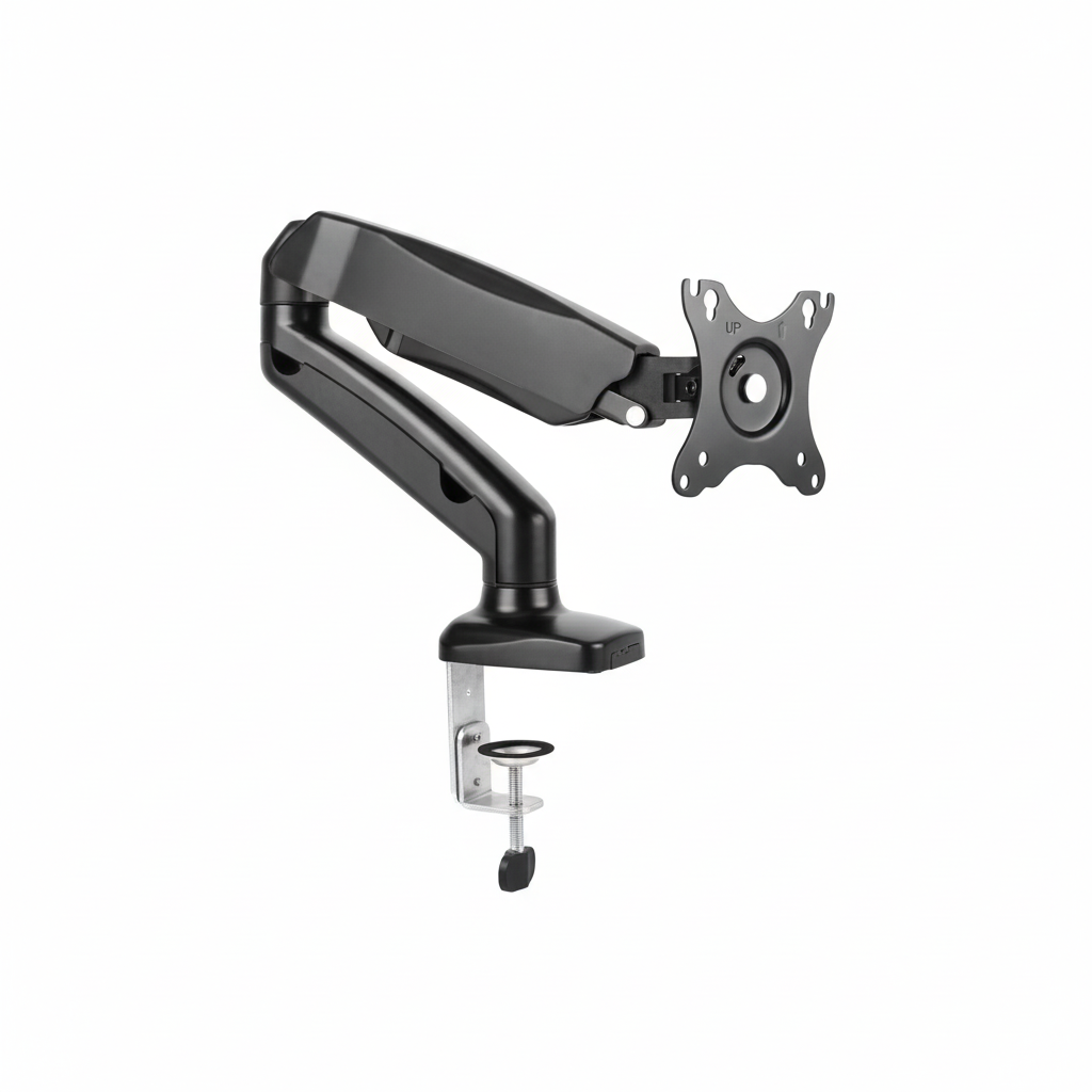 The Equip interactive monitor arm holding a 24-inch touch screen.
