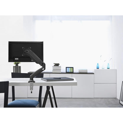 The monitor rotated into portrait mode for presentation or reading.