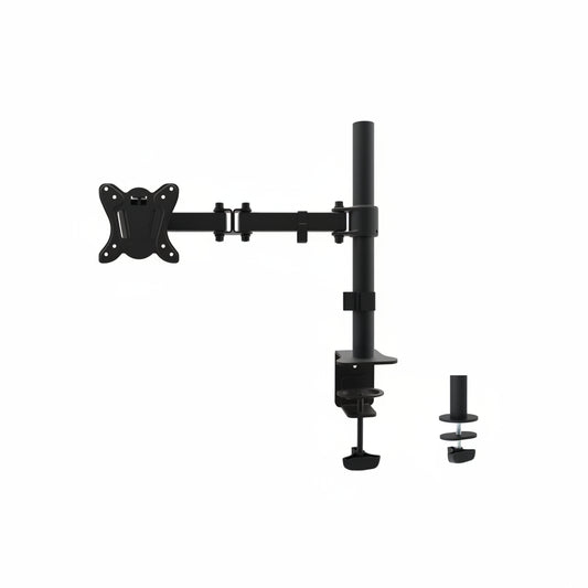 The Equip 650151 single monitor arm holding a 24-inch screen.