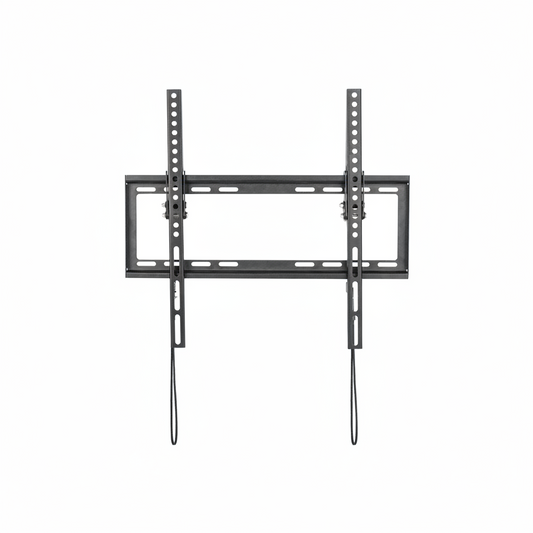 The Equip 650319 slim tilt mount holding a 50-inch TV.