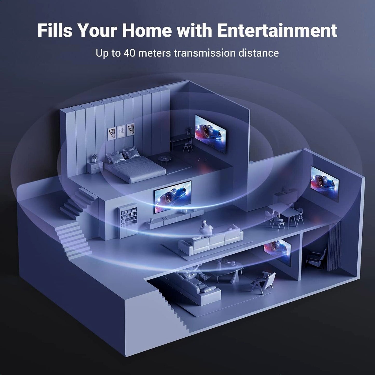 UGreen HDMI 1×4 Video Splitter 4K – Black