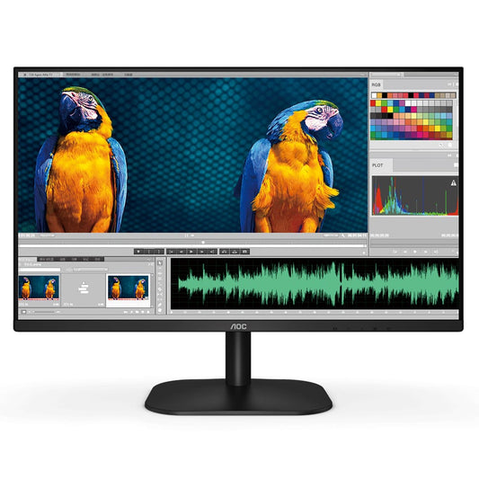 AOC 24" Frameless IPS Monitor, FHD 100Hz, 106% sRGB, VESA Mount