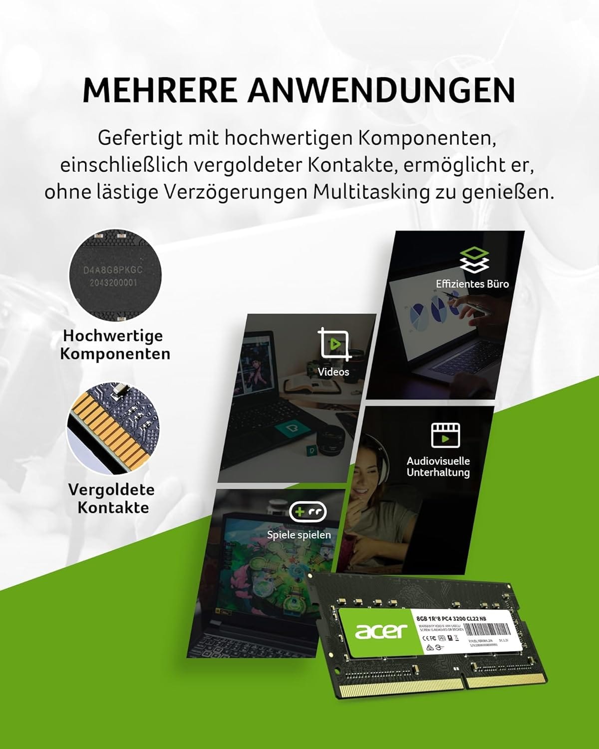 ACER 8GB DDR4 3200 NOTEBOOK