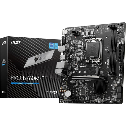 MSI PRO B760M-E DDR5 mATX Motherboard LGA 1700 Intel