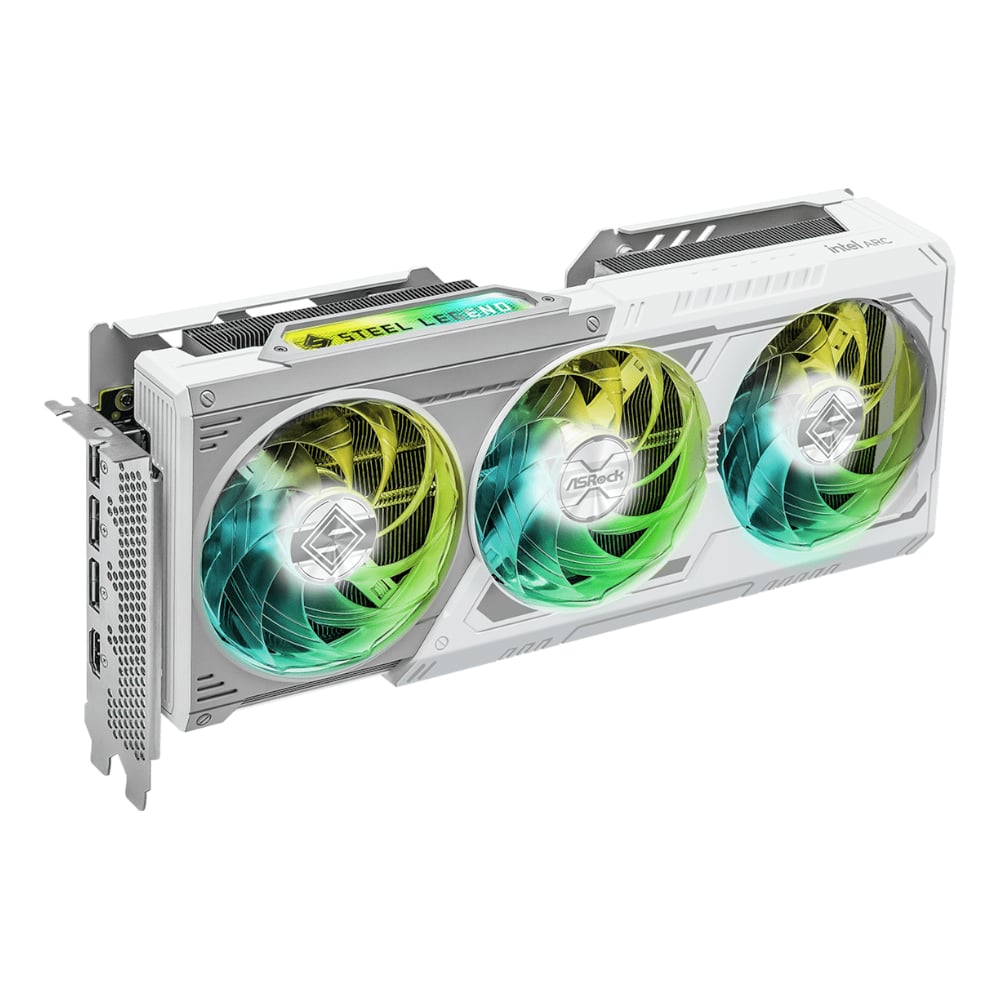 ASRock Intel Arc B580 Steel Legend OC 12GB GDDR6 Graphics Card