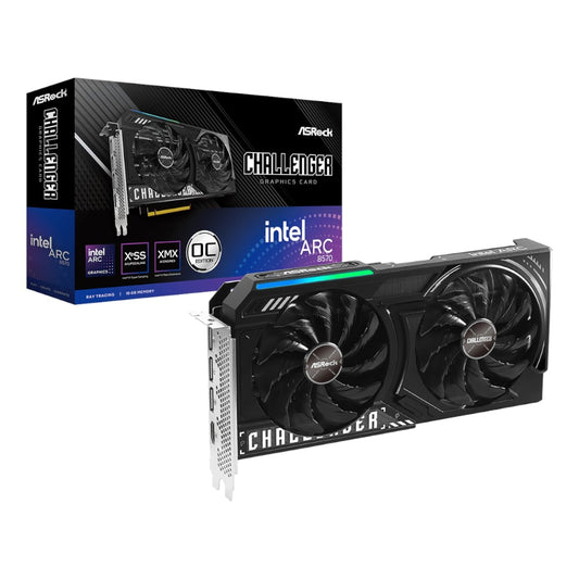 ASRock Intel Arc B570 Challenger OC 10GB GDDR6 Graphics Card