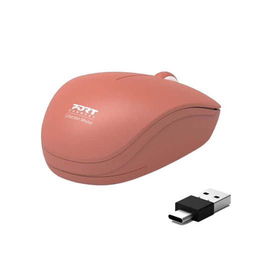 Port Connect Wireless Mouse - Terracotta