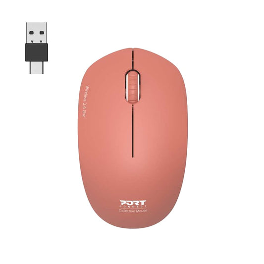 Port Connect Wireless Mouse - Terracotta