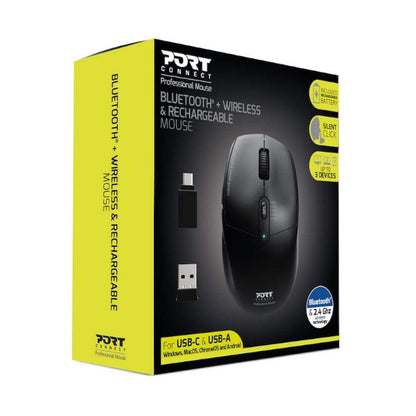 Port Wireless Rechargeable Bluetooth Mouse