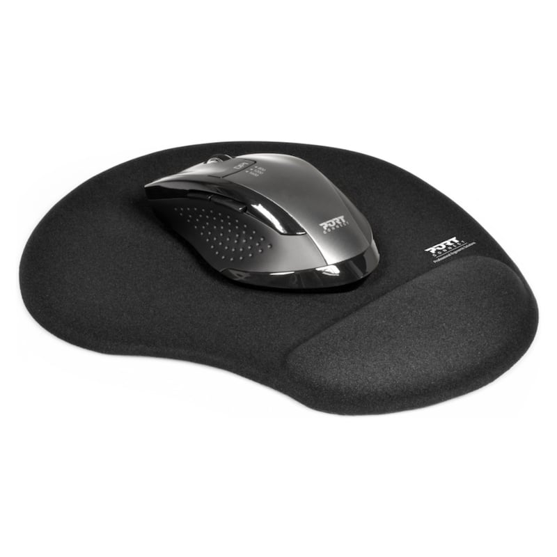 Port Ergonomic Gel Mouse Pad - Black