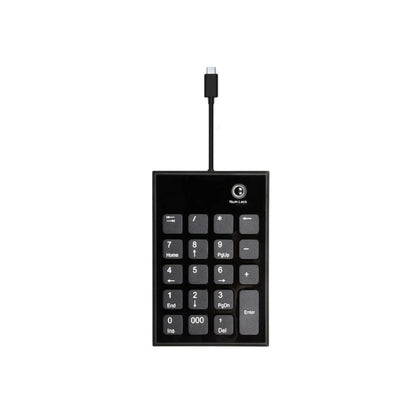Port Wired Keypad Numpad with USB|Type-C Connector