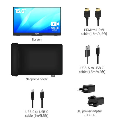 Port Connect Full HD Portable Monitor