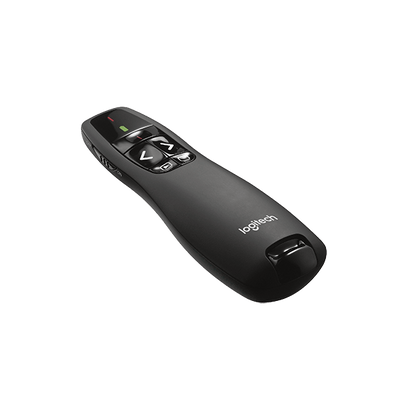 910-001356 - Logitech Wireless Presenter R400 Red Laser Pointer  Up to 15 metre (2 4GHz) range  storable wireless USB receiver