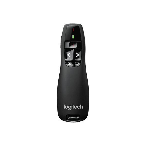 910-001356 - Logitech Wireless Presenter R400 Red Laser Pointer  Up to 15 metre (2 4GHz) range  storable wireless USB receiver