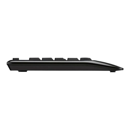 Side profile view of the wireless keyboard that is part of the Logitech MK345 combo