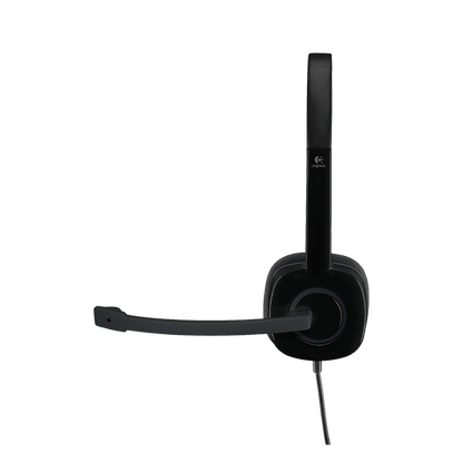981-000589 - LOGITECH WIRED HEADSET H151 ANALOGUE BLACK 2 YEAR CARRY IN WARRANTY