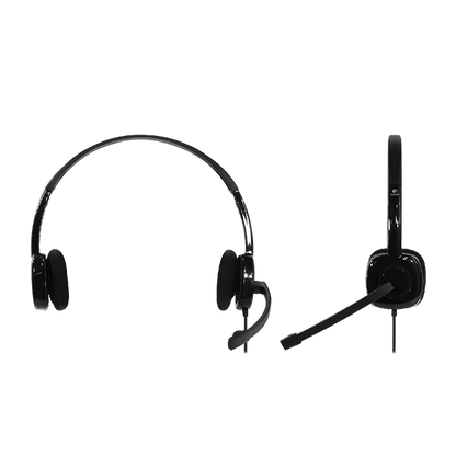 981-000589 - LOGITECH WIRED HEADSET H151 ANALOGUE BLACK 2 YEAR CARRY IN WARRANTY