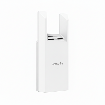 Side profile showing the integrated antenna design and grid ventilation.

