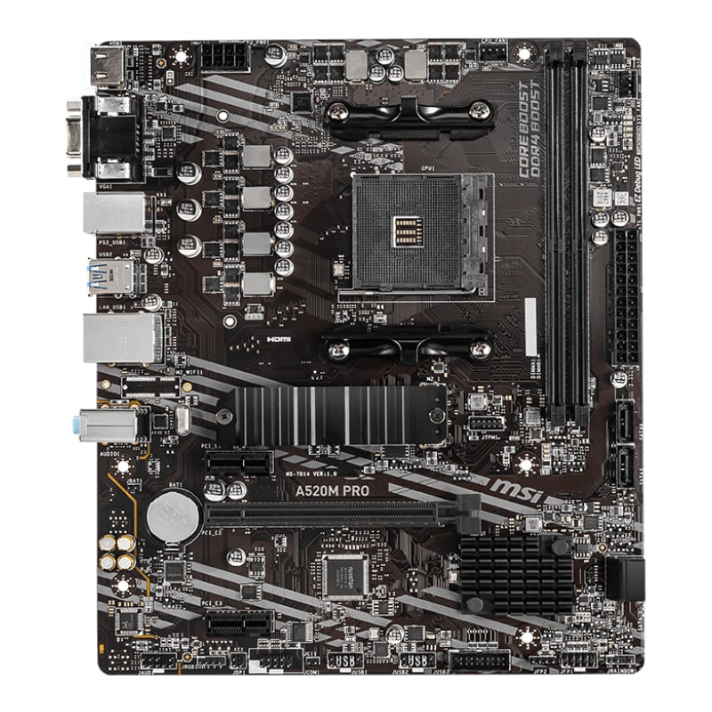 MSI A520M-PRO AMD AM4 MATX Gaming Motherboard – Matrix Warehouse