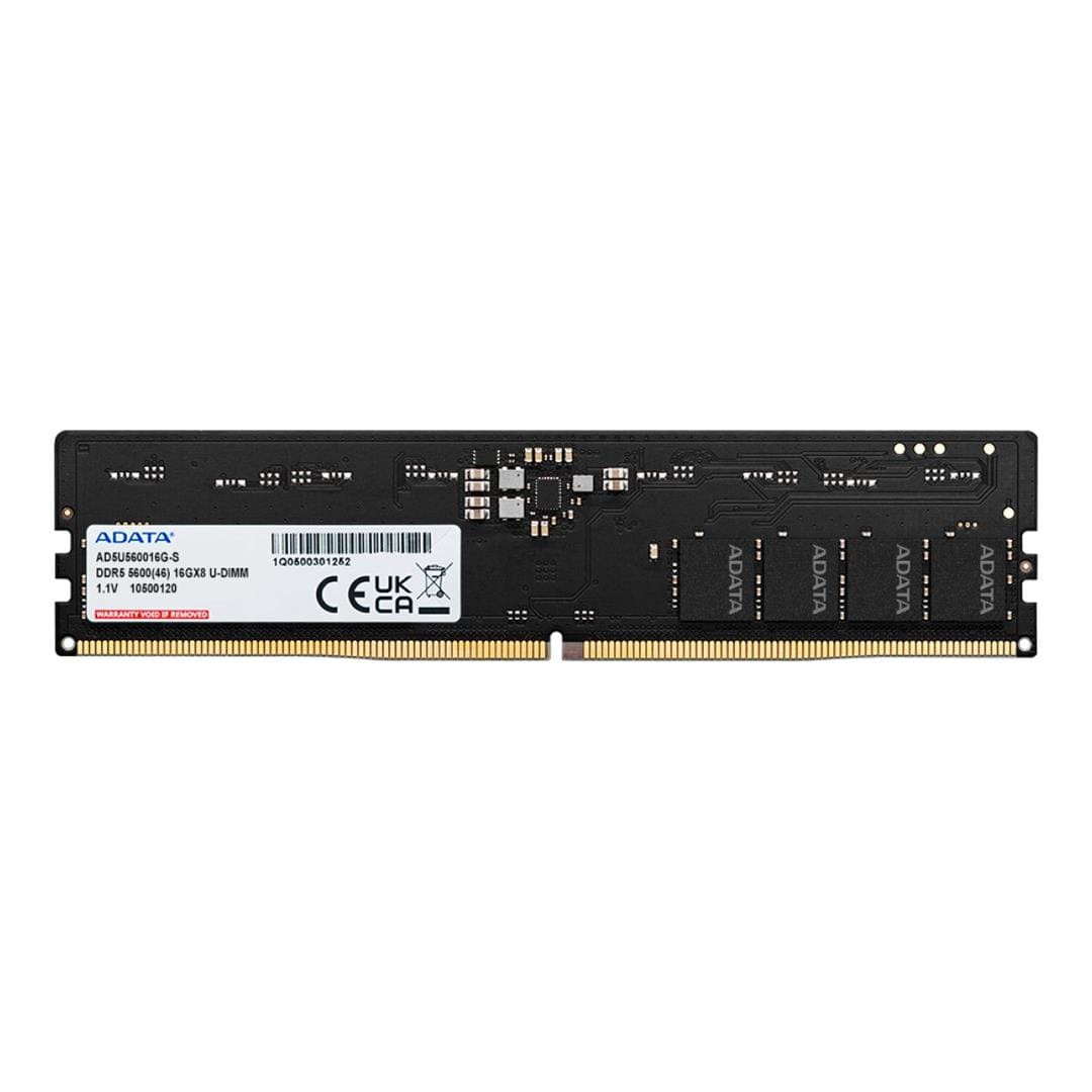 Close-up detail of the DDR5 fool-proof notch position and gold-plated contacts.

