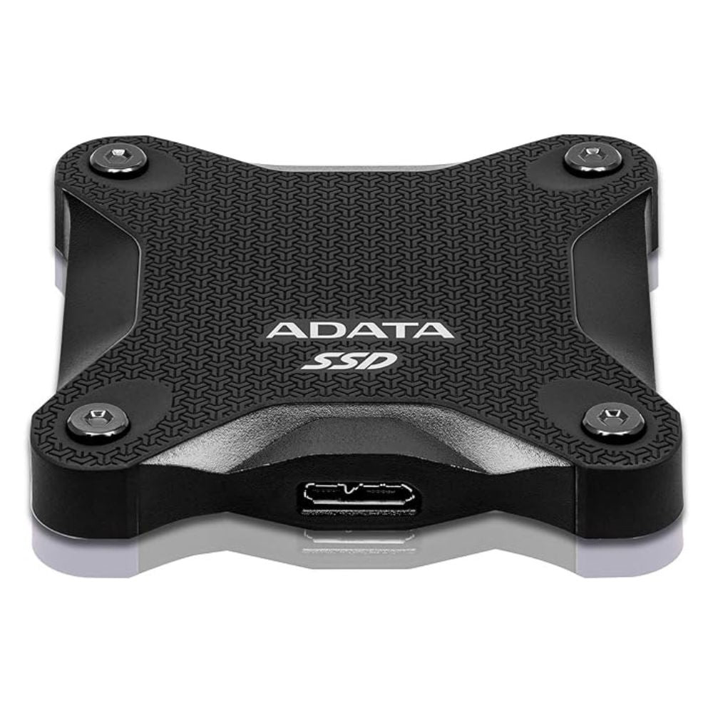 Close-up of ADATA SD620 rubberized shock-resistant casing