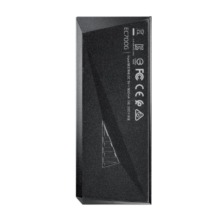 Close-up detail of the RGB lighting effect on the enclosure.

