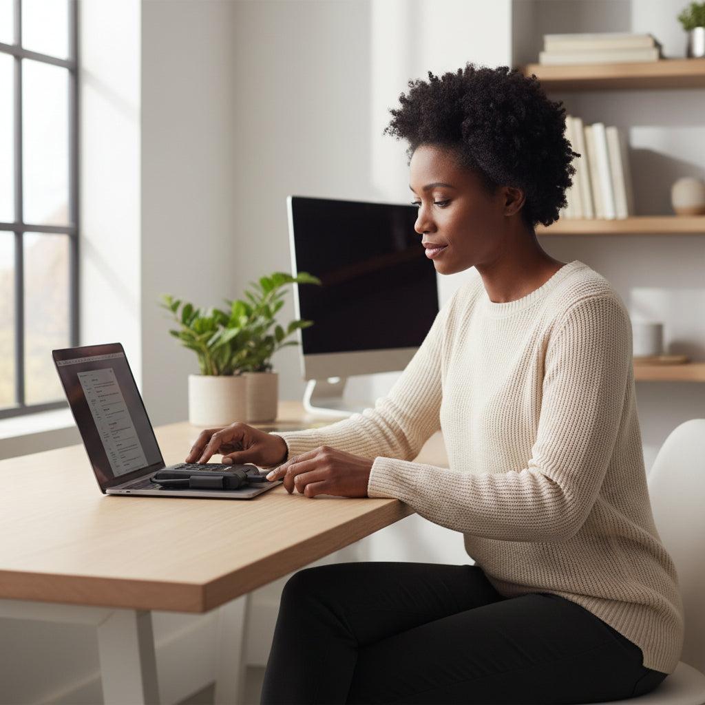 The hard drive displayed at an angle, highlighting the sporty, rugged design.

