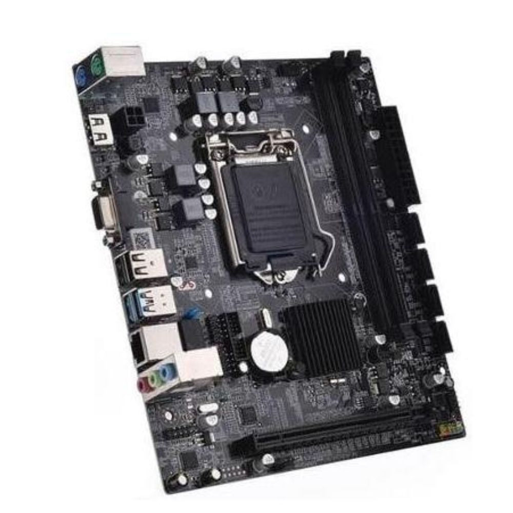 Close-up of LGA1151 socket and chipset area on Arktek Intel motherboard