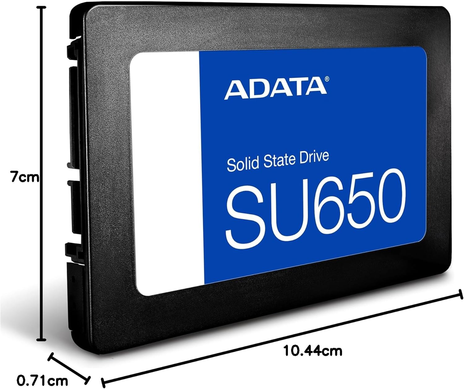 Close-up detail of the SATA data and power interface.

